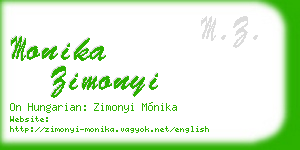 monika zimonyi business card